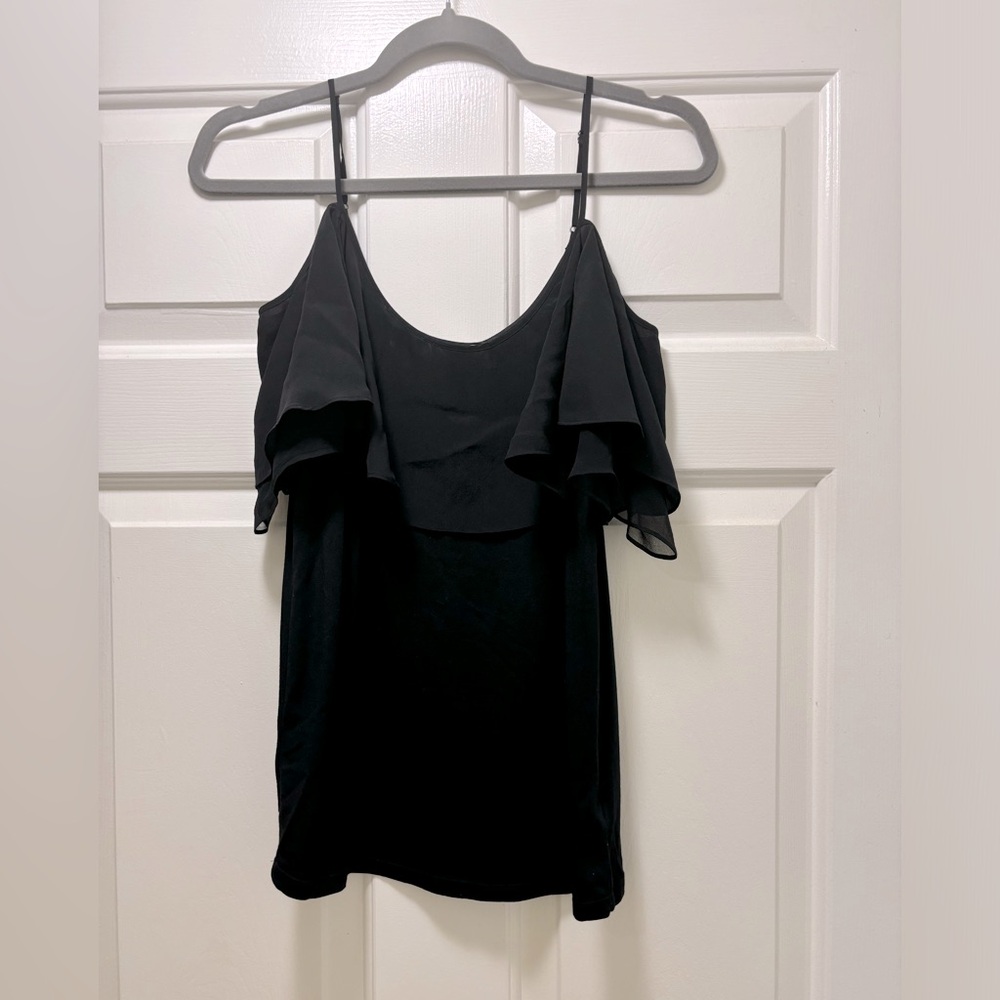 Ella Moss Cold Shoulder Ruffle Tank